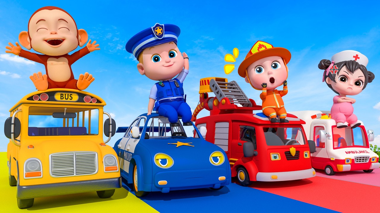 As Rodas do Ônibus | Brinque com Veículos Famosos | Super Sumo Português - Música & Canção Infantil