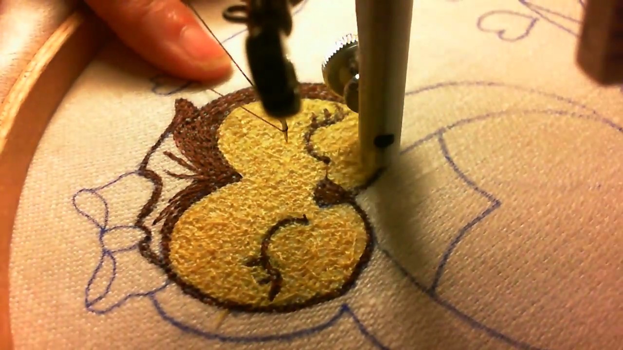Bordado em machina domestica ---ricamo a mano macchina o freemotion con macchina elettrica