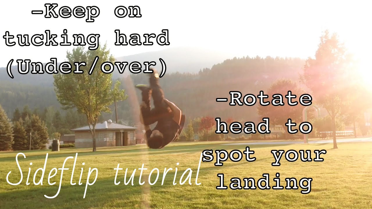 How to do a Sideflip [ Tutorial/breakdown]  (parkour tutorial)