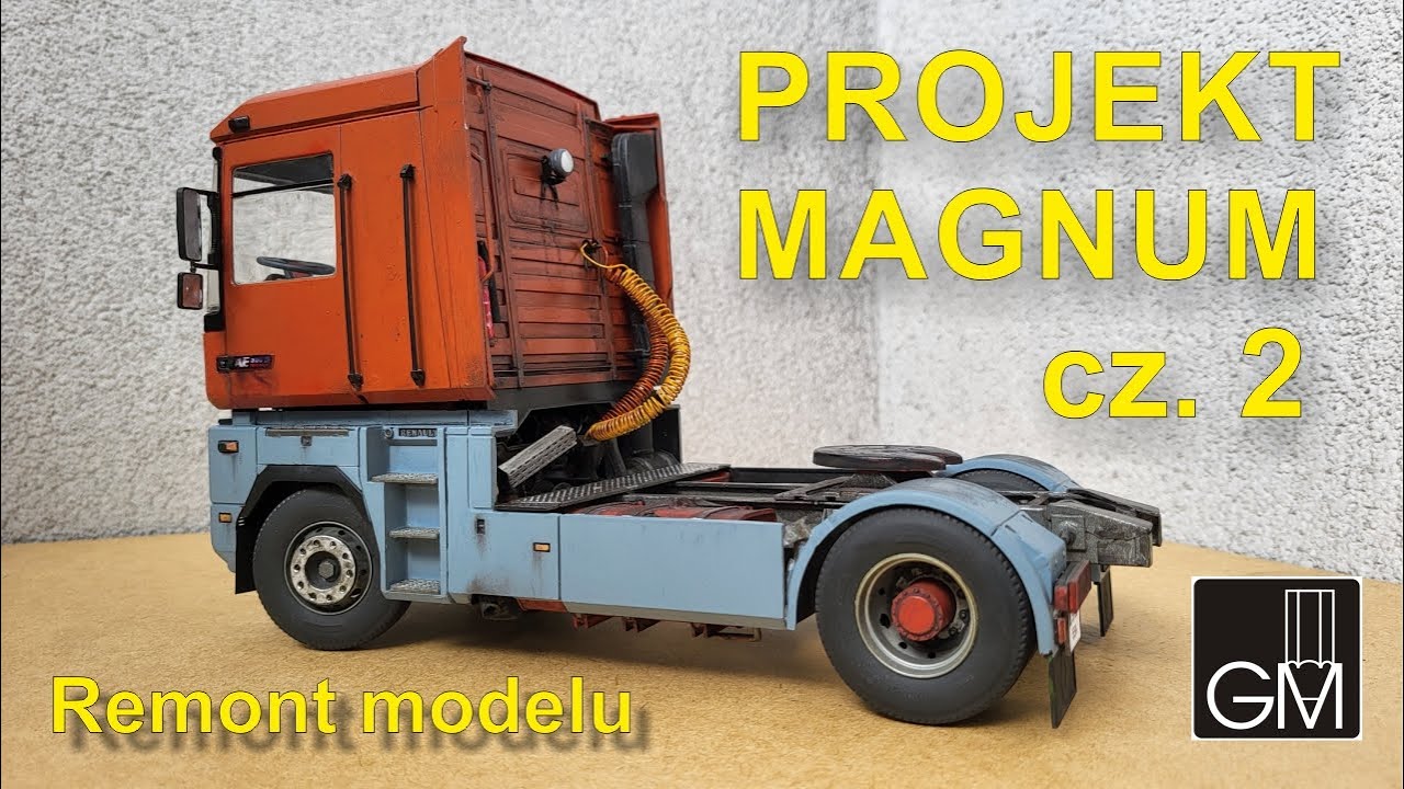 RENAULT AE500 Magnum Italeri 1:24 jak naprawić stary model Repairing and weathering video part 2