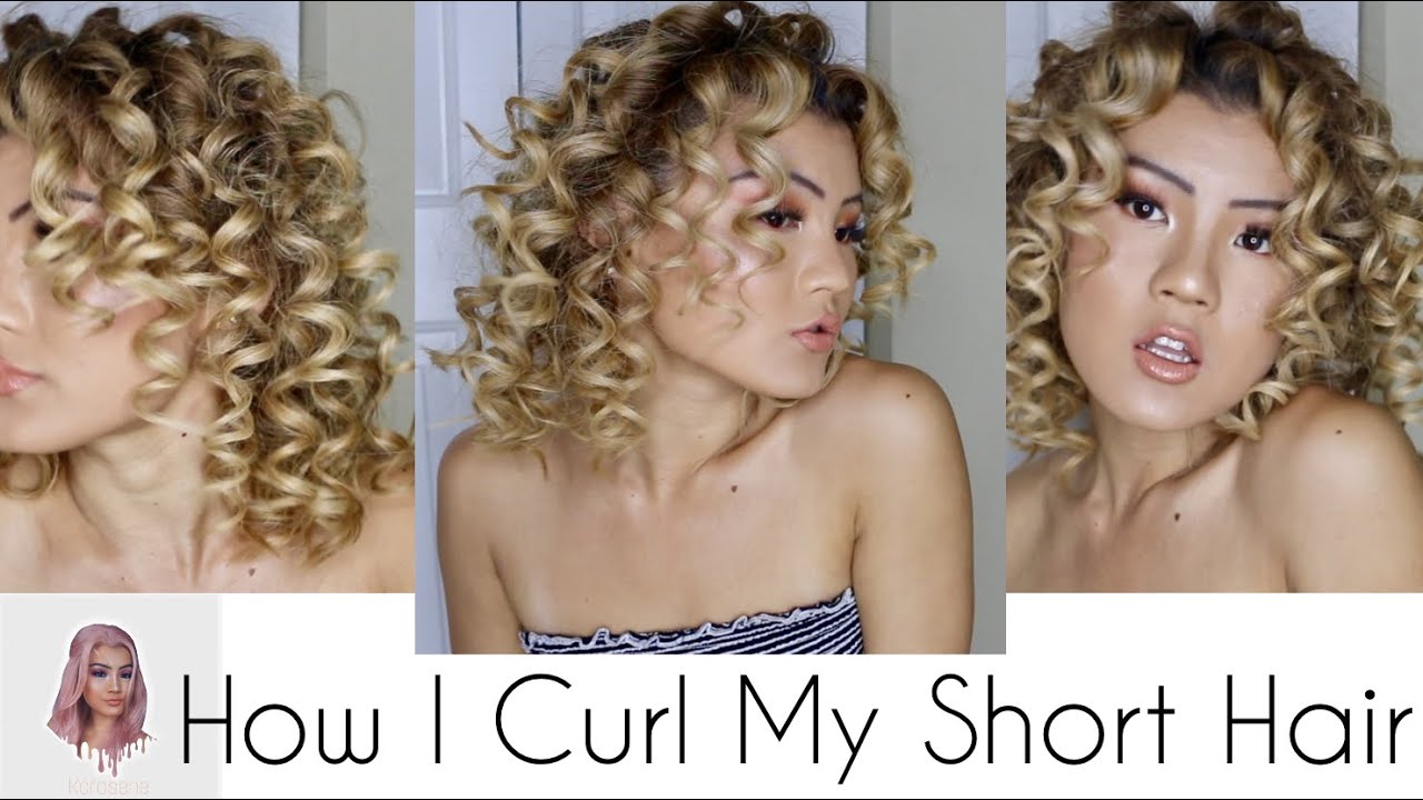 HOW I CURL MY SHORT HAIR TUTORIAL | TIGHT RINGLET CURLS