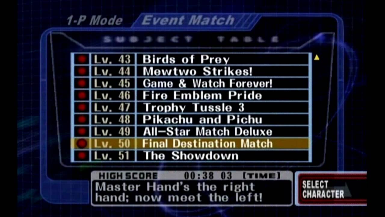 Super Smash Bros. Melee Master Hand Glitch