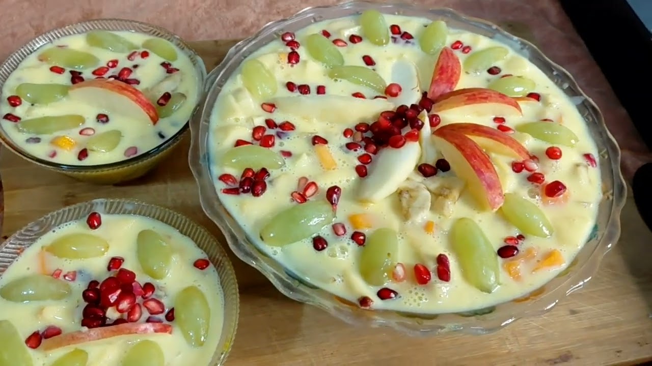 शिवरात्रि स्पेशल कस्टर्ड | व्रत के लिए स्वादिष्ट और शुद्ध प्रसाद 🍎🥣