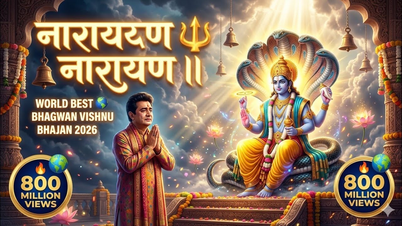 🔱 विष्णु भगवान का सबसे मधुर भजन 🙏 | Narayan Narayan Bhajan | Bhakti Song 🌺