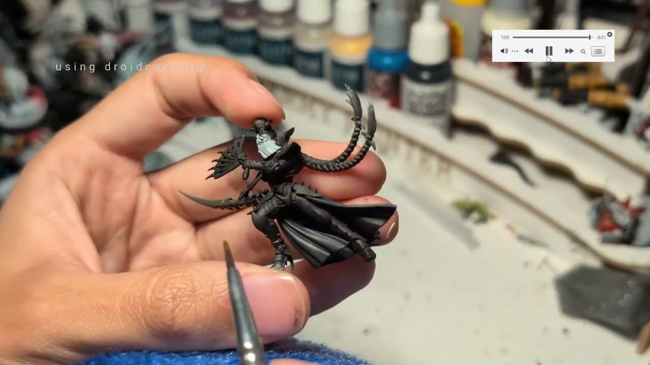 Painting Lady Malys, Drukhari (Dark Eldar) - Warhammer 40k commission