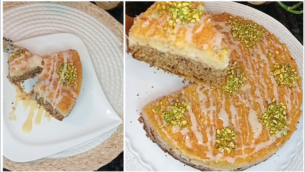 جديد بسبوسة بالكنافة ✔️خطيرة جدا معلكةو مقرمشة حمقات ضيافي👌 سجلوها للعراضات خدموا بيه لكومون  رائعة.