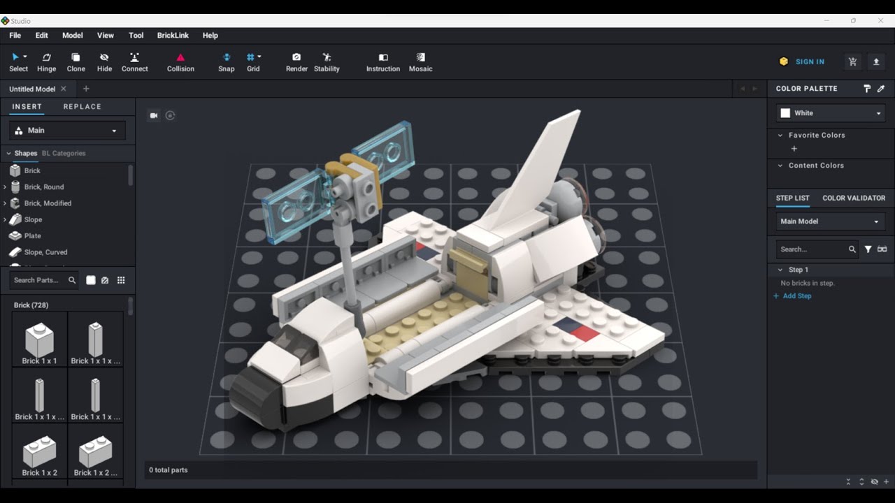 Lego set: Creator3in1:31134-1 in Bricklink Studio