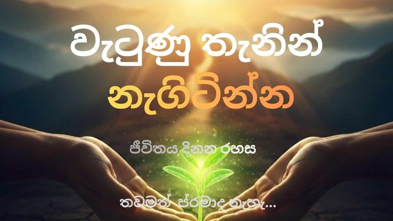 වැටුණු තැනින් නැගිටින්න! | ඔබේ ගමන නතර කරන්න එපා | Kind Beyond Limit