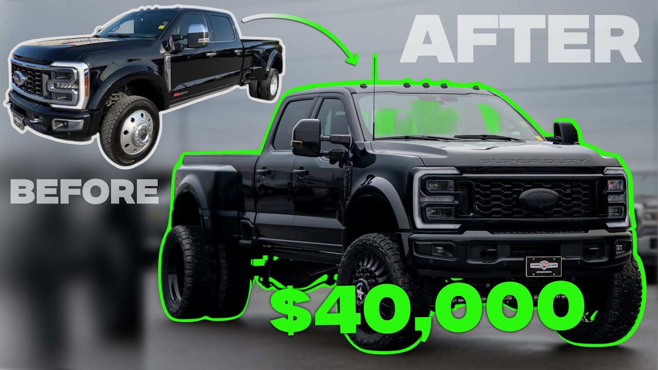 Blacked out 2024 F450 platinum dually build! 