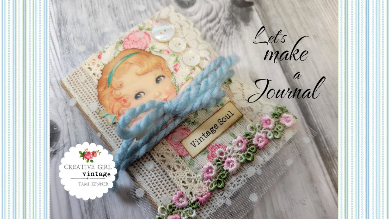 Make a pretty Journal~ VINTAGE SOUL Journal Bundle New Paper crafting KIT by Creative girl Vintage