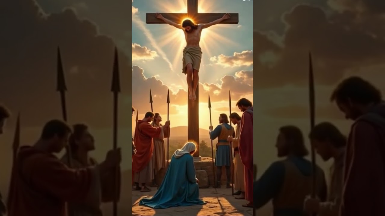 Jesus Christ Crucifixion ✨✝️| Easter Sunday Tribute 2025#bibleanimation #jesushislife#jesus#1million