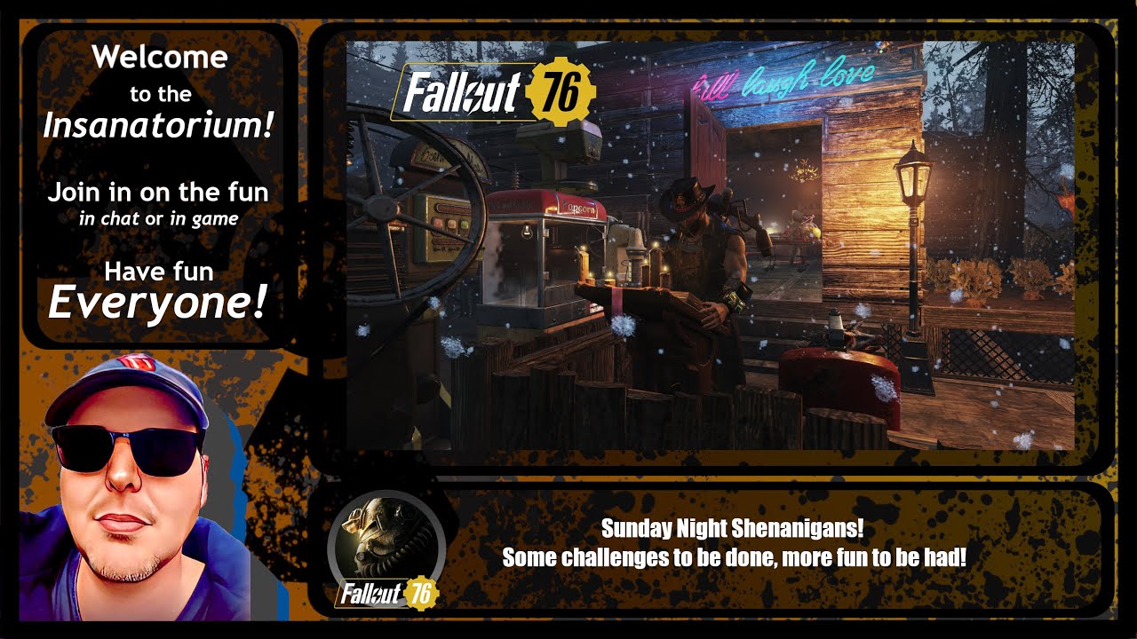 #Fallout76 Season 23: Sunday Night Shenanigans! Some challenges to be done, more fun to be had!