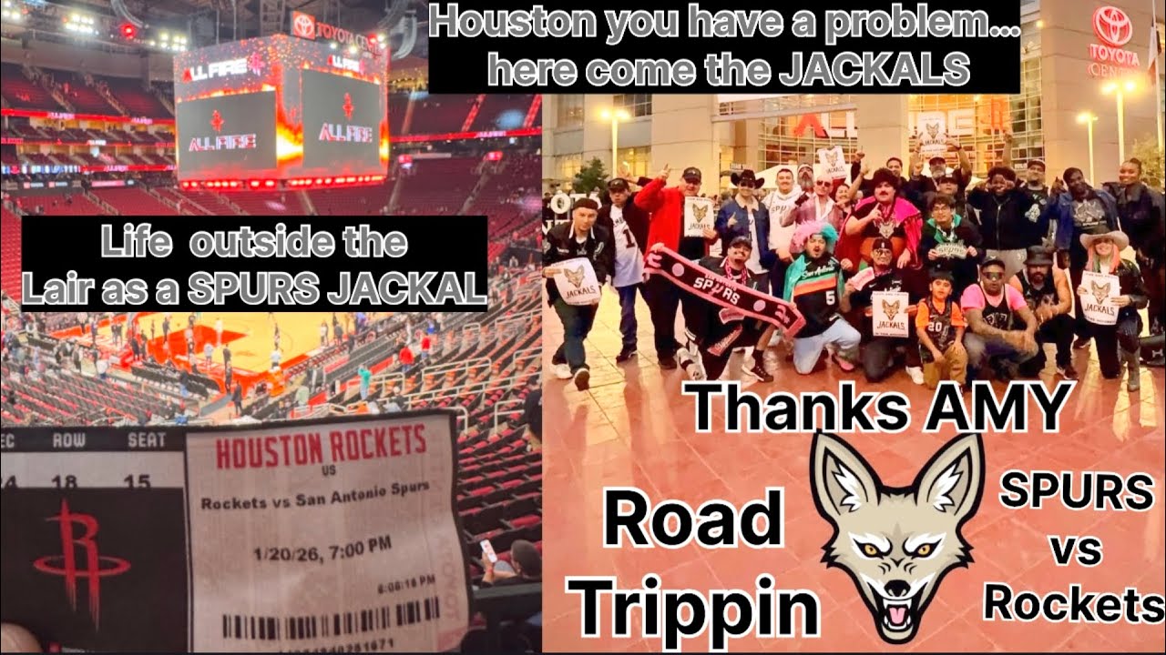 Life outside the lair as a @SpursJackal thanks AMY we went #roadtrippin to Houston 