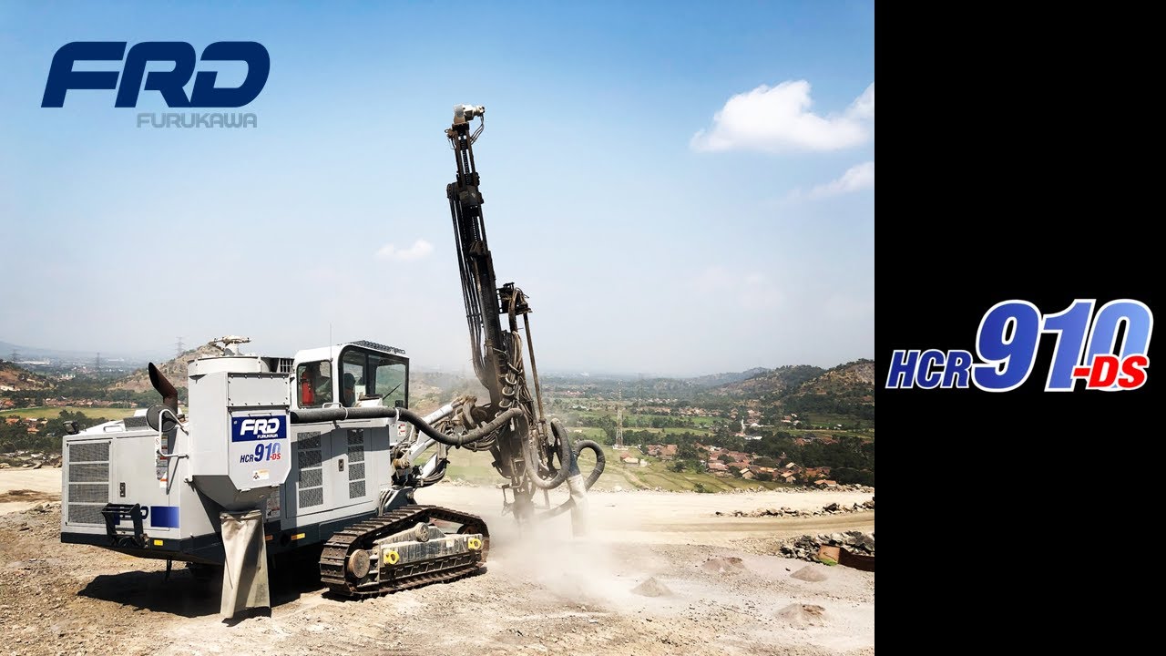【FRD】Hydraulic Crawler Drill HCR910-DS equipped with Tier 3 engine.