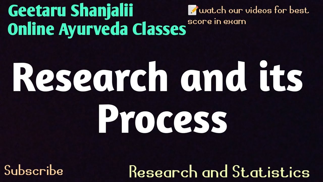 Research and its process #geetaru #gitaru #BAMS #ResearchAndStatistic #Researchprocess #AYURVEDA