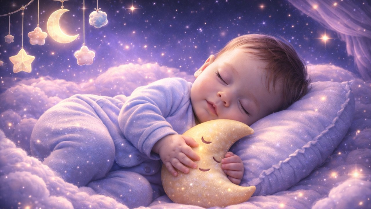 8 HOURS Baby Sleep Music (Mozart & Brahms Lullabies) | Gentle Cradle Songs for Fussy Babies