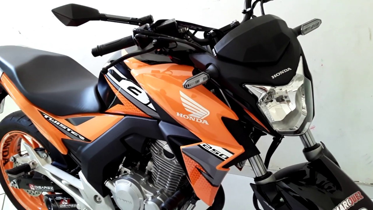 CB TWISTER 2019 LARANJA EQUIPADA | Carlos Rods Motovlog