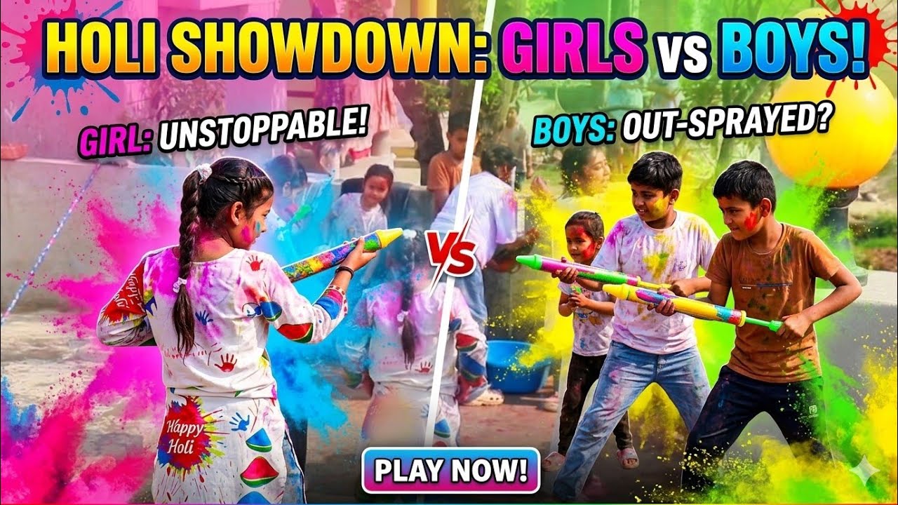 TERAI HOLI || BOYS VS GIRLS