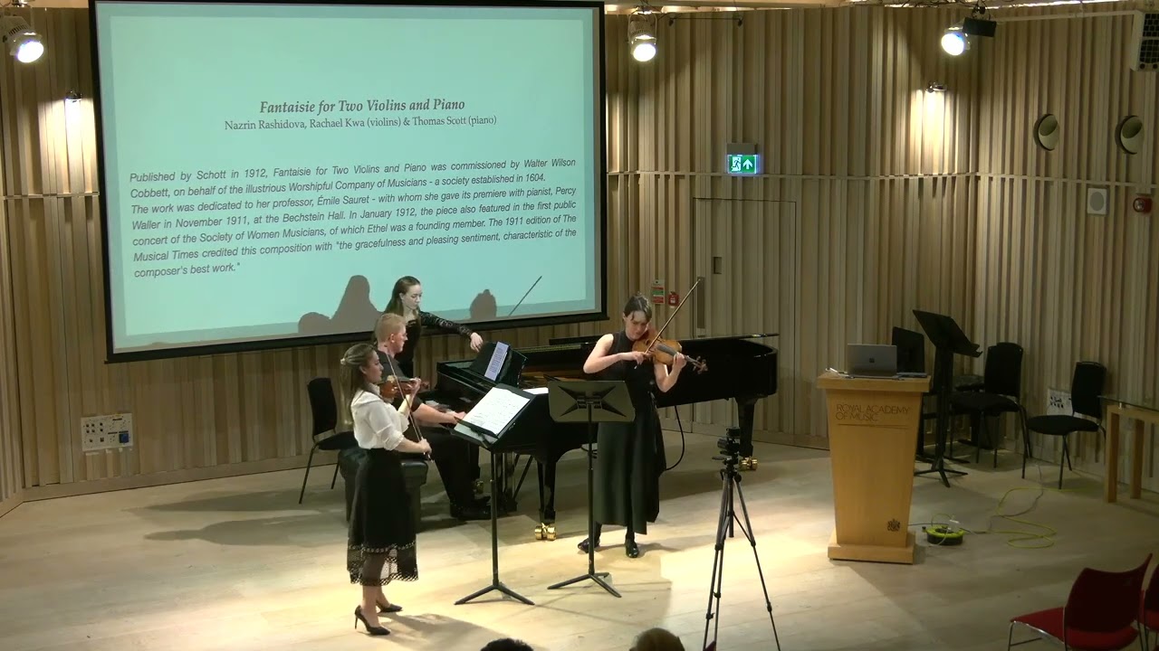 Ethel Barns - Fantaisie for Two Violins and Piano (world première recording)