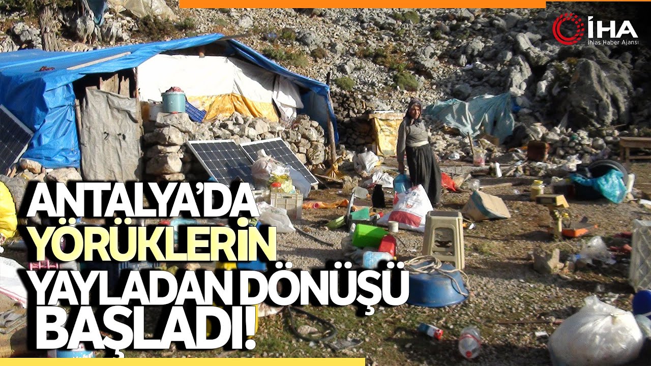 Havalar Isındı, Bin 800 Metrelik Yaylalara Çıkan Yörükler Köylerine Dönmeye Başladı