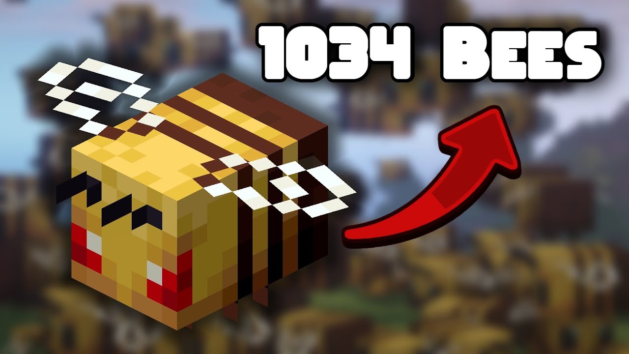 1,034 Bees VS Minecraft SMP...