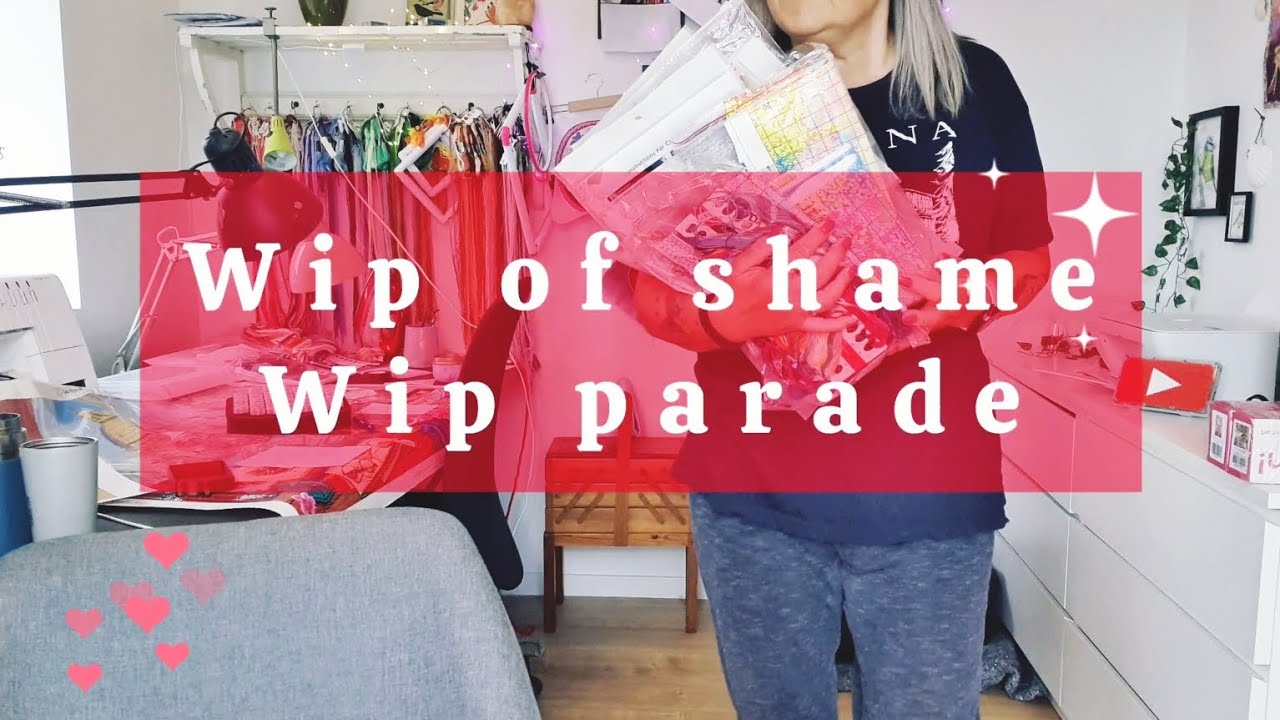 FLOSSTUBE SPECIAL | Wip of shame parade | New cross stitch challenge 50stitchChallenge #crossstitch