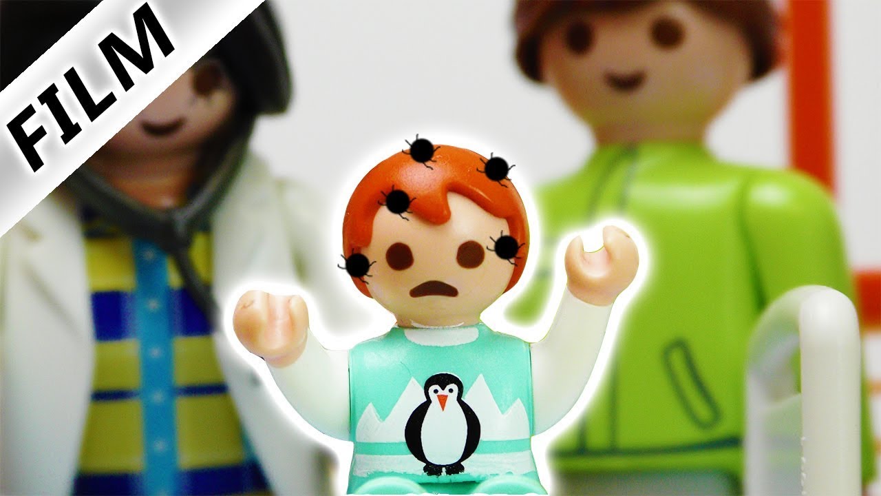 Playmobil Film Deutsch - EMMA HAT LÄUSE! MUSS SIE IN DER KINDERKLINIK BLEIBEN? Familie Vogel
