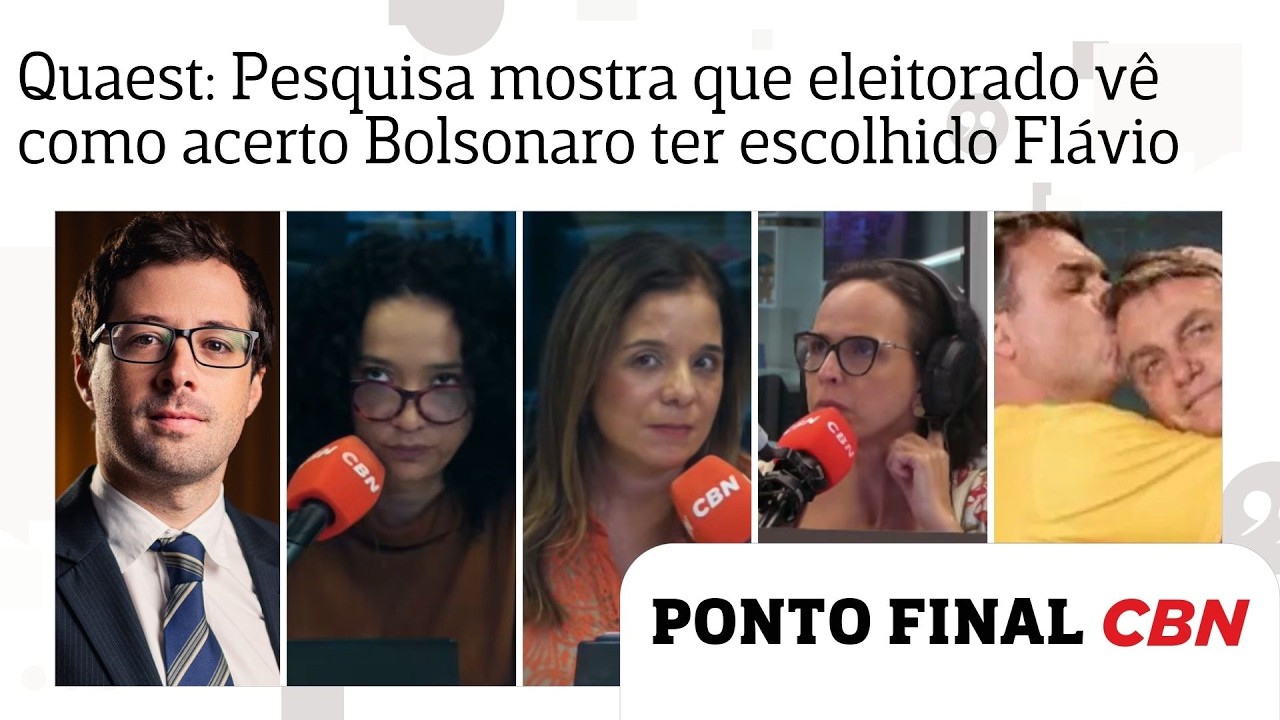 Pesquisa mostra que eleitorado vê como acerto Bolsonaro ter escolhido Flávio, diz diretor da Quaest