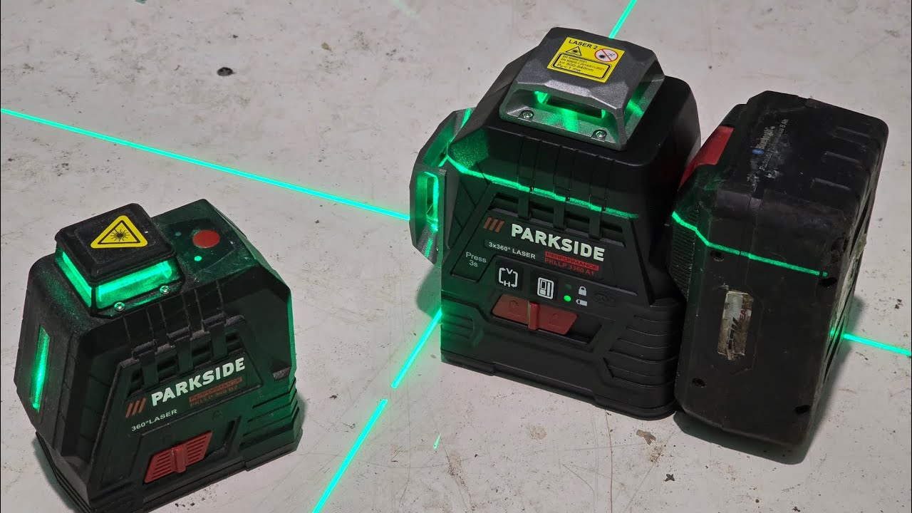 Parkside Performance PKLLP 360 B2 vs PKLLP 3360 A1 Laser Krzyżowy Poziomica