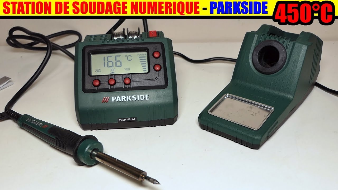 station de soudage numérique PARKSIDE LIDL PLSD 48 A1 Digital Soldering Station Digitale Lötstation