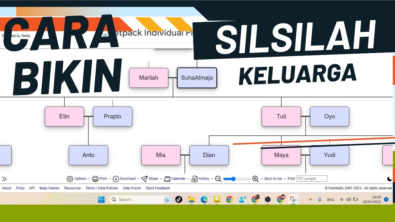 Cara Mudah Membuat Silsilah keluarga dengan Aplikasi Gratisan Fitur Lengkap