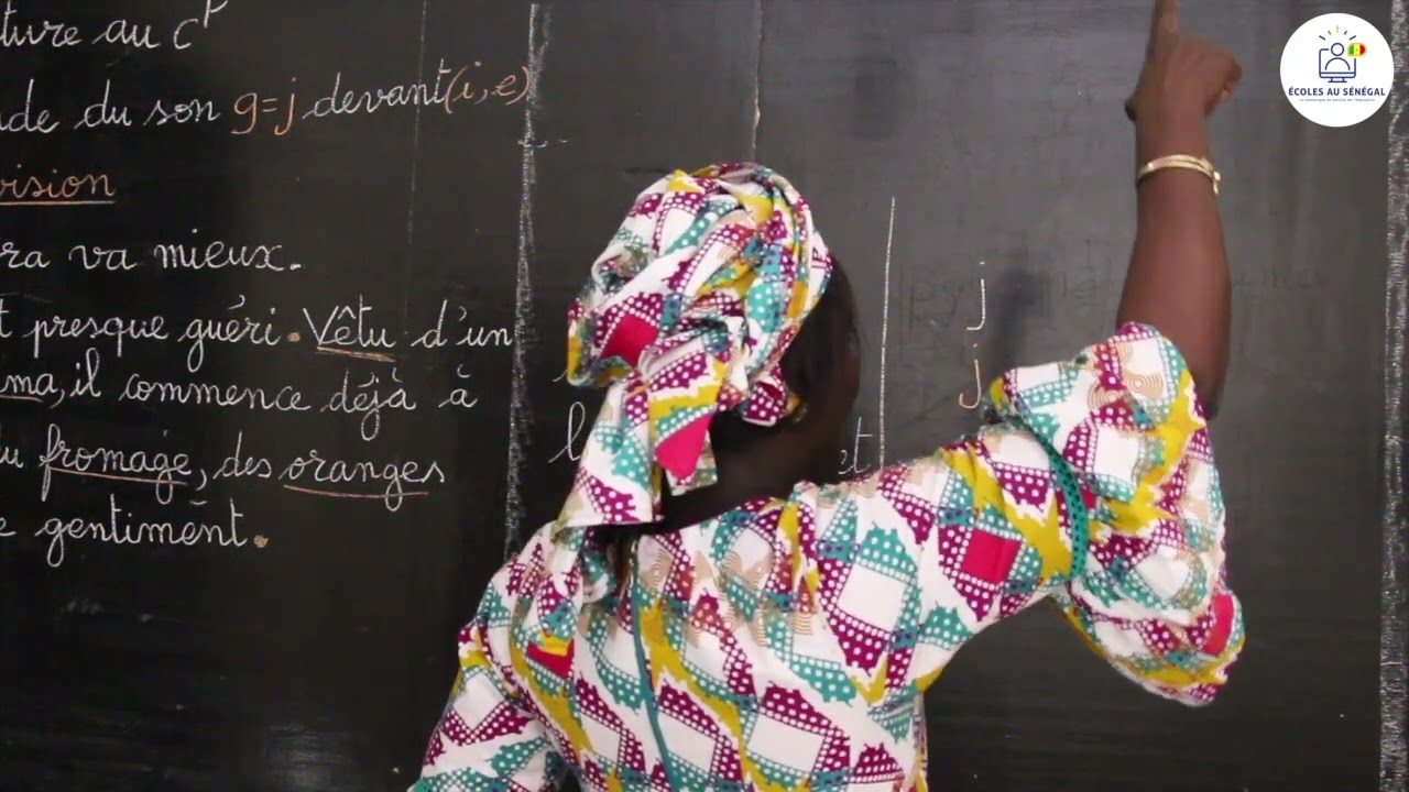 Cours - CP - Français : Leçon de lecture / Etude du son g=j devant ( i, e ) /Mme Ndiaye