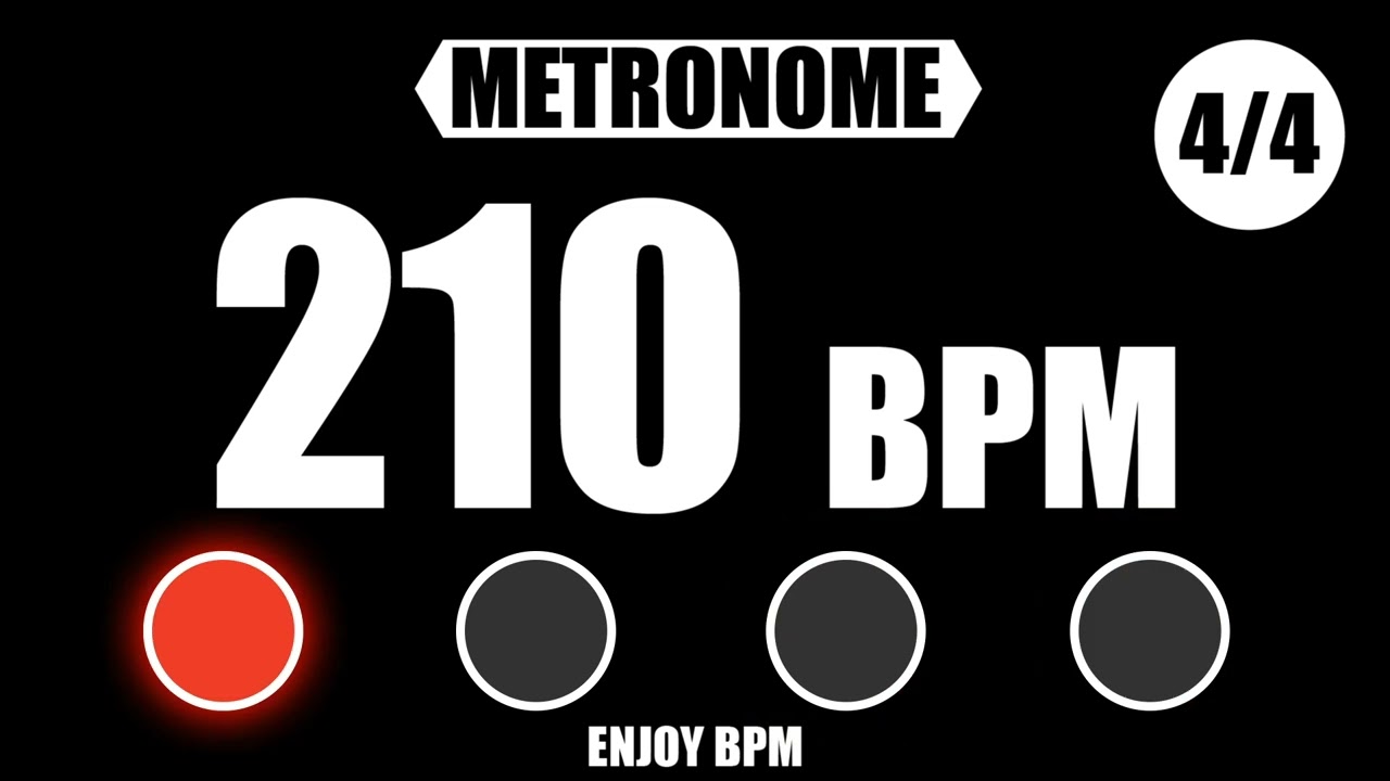 210 BPM 4/4 Metronome