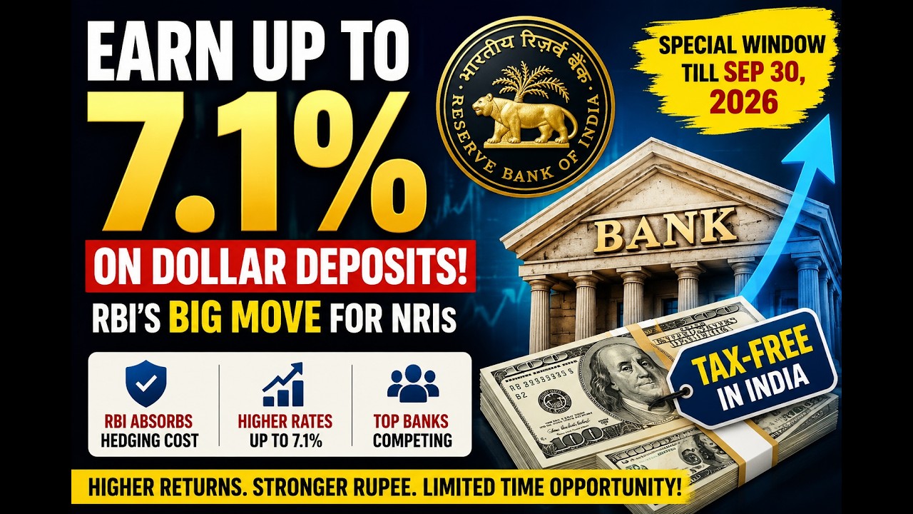 RBI's BIG Move for NRIs: Earn Up to 7.1% on Dollar Deposits!
