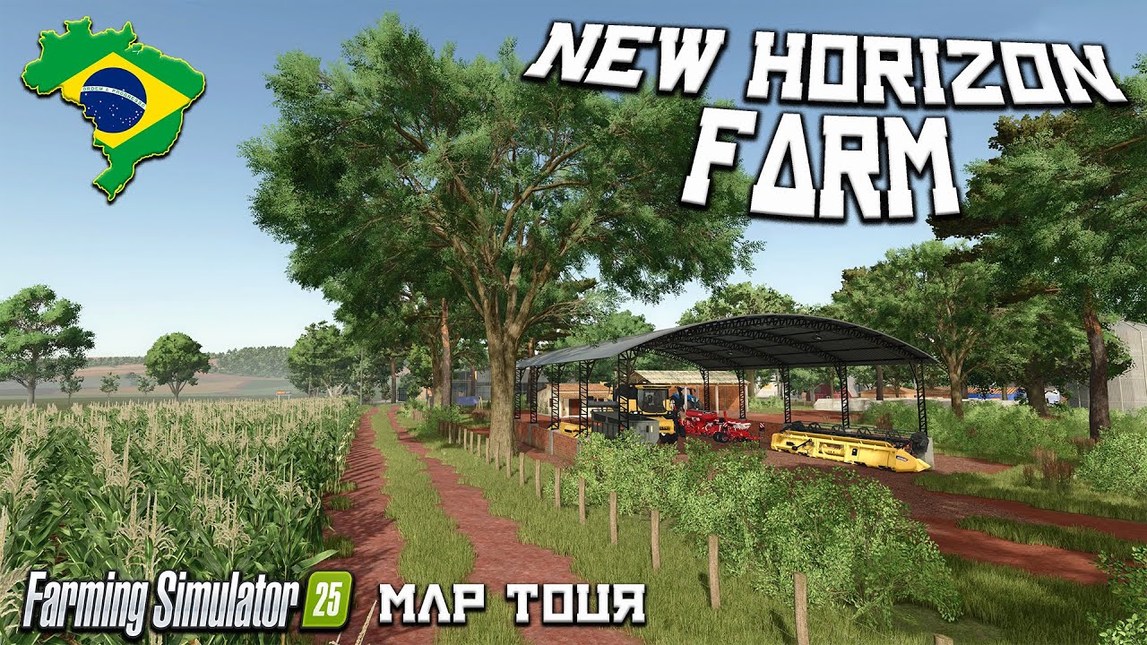 NEW HORIZON FARM, MOD MAP TOUR! Farming Simulator 25 (Review)