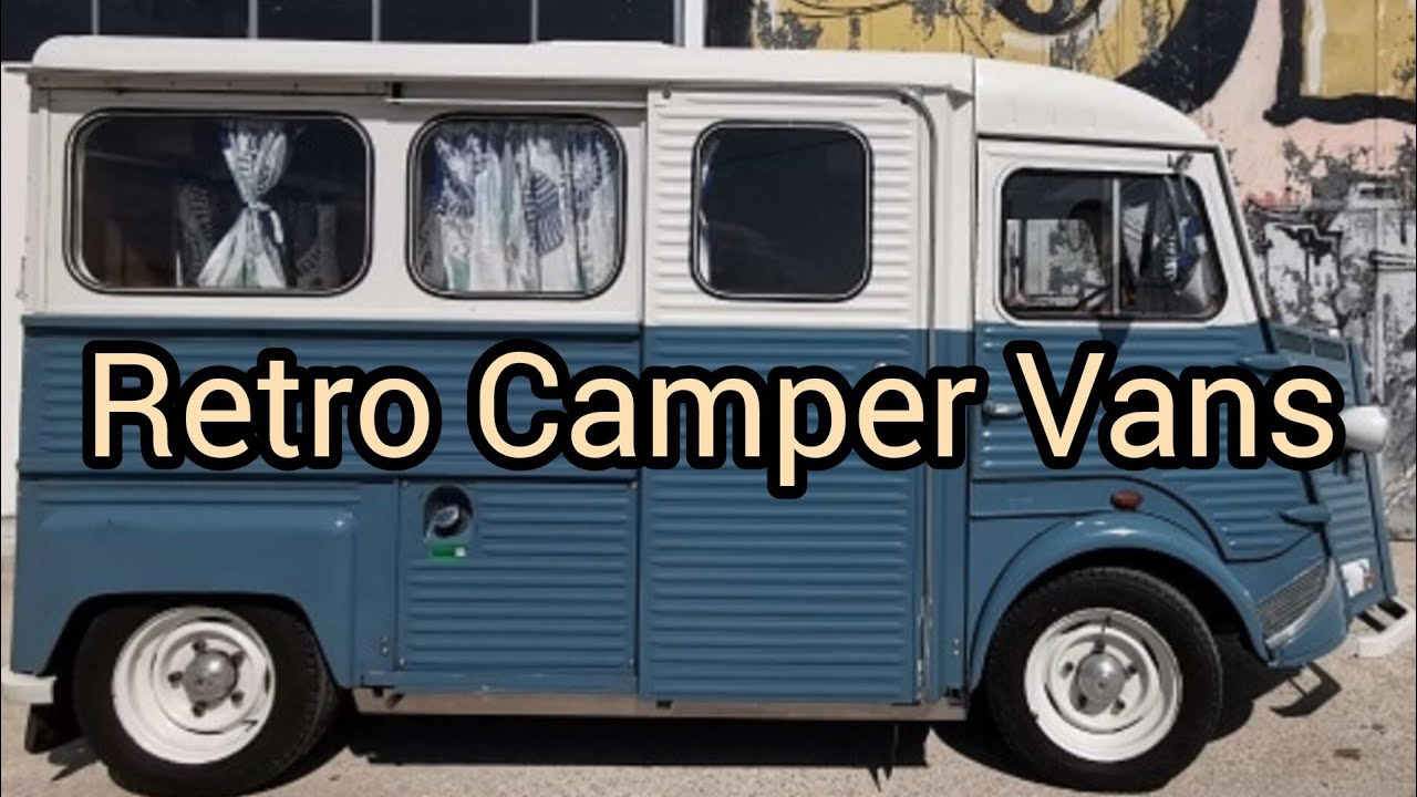 Retro classic camper vans