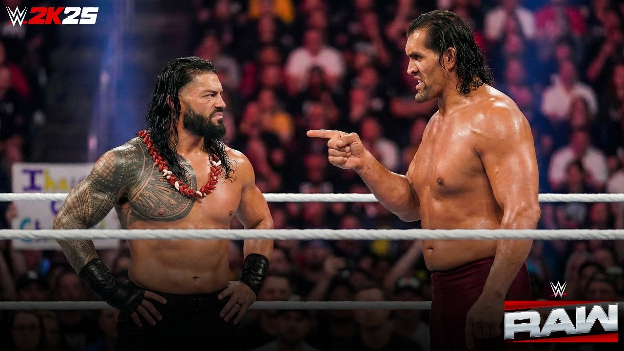FULL MATCH: Roman Reigns VS The Great Khali | WWE 2K25 Gameplay