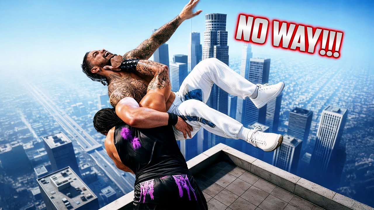 GTA 5 WRESTLING LIKE IN WWE #48 (RKO, Spear, Spinebuster and more!)