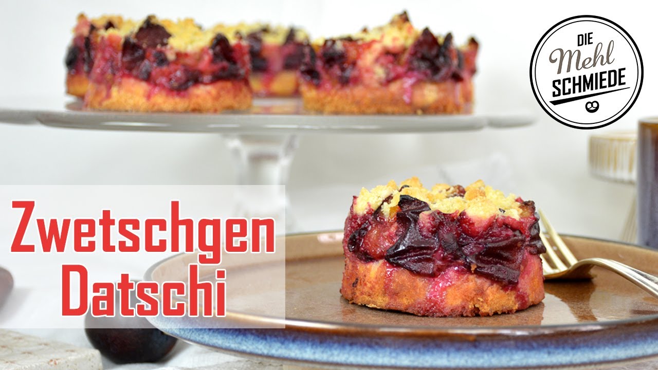 ZWETSCHGENDATSCHI // Zwetschgenkuchen mit Streuseln // Mini Zwetschgendatschi auf Hefequarkteig