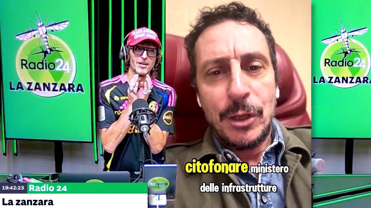 Luca Bizzarri bloccato sul treno - La Zanzara 31.10.2024