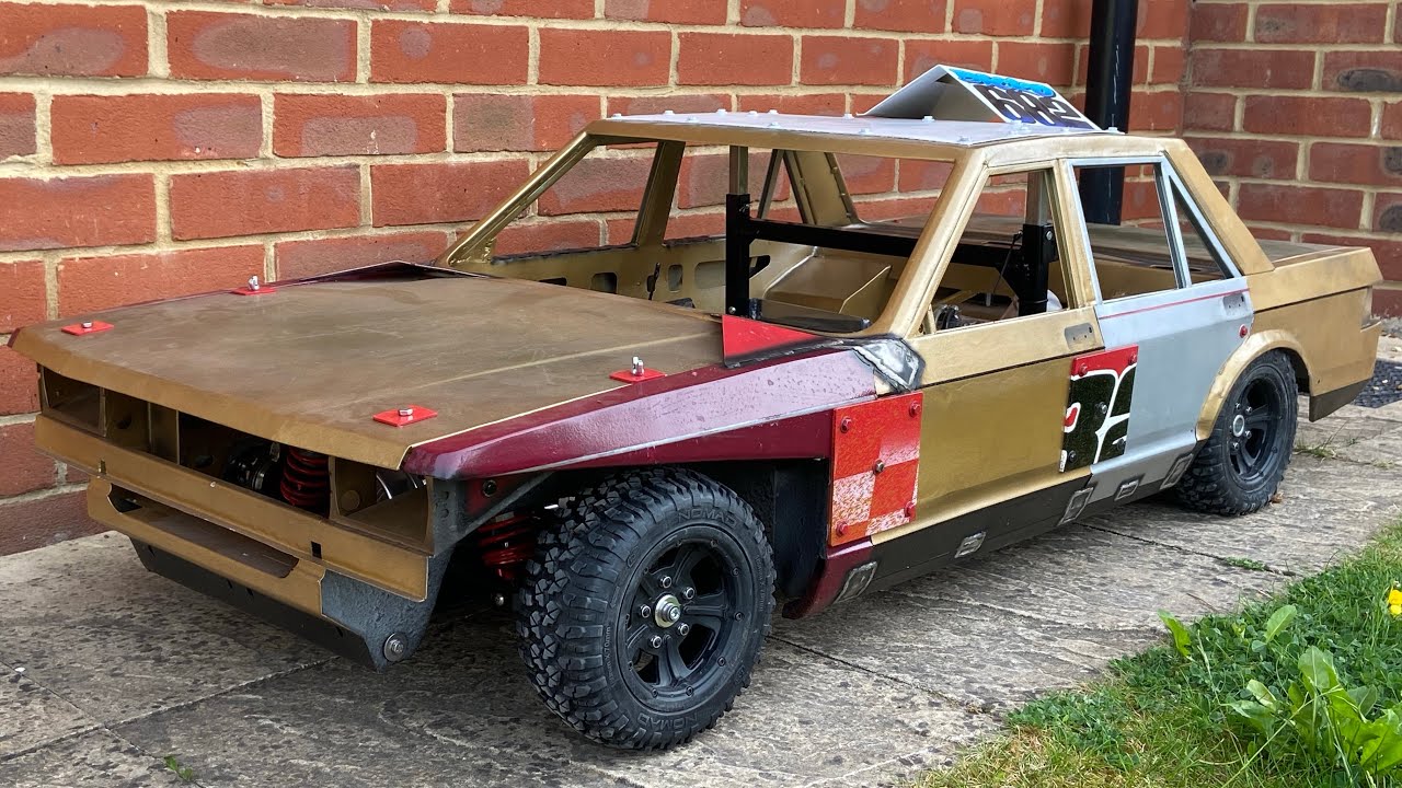 MUST SEE! ONE OF A KIND! Ford mk2 Granada 1/5 scale rc banger racing drift car
