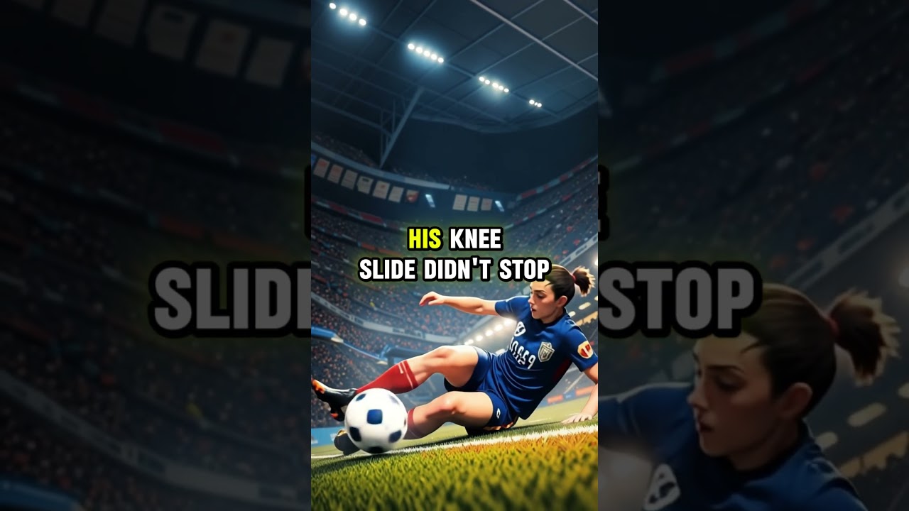 😂 He SLID Off the Pitch Celebrating! ⚽💨 #football #soccer #funny #goal #ronaldo
