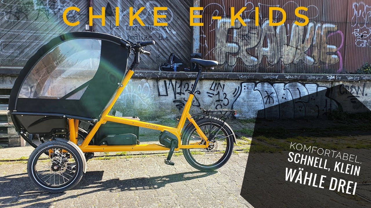 2020 Chike E-Kids Cargobike - kompakter Kindertransporter mit viel Komfort und Elektromotor