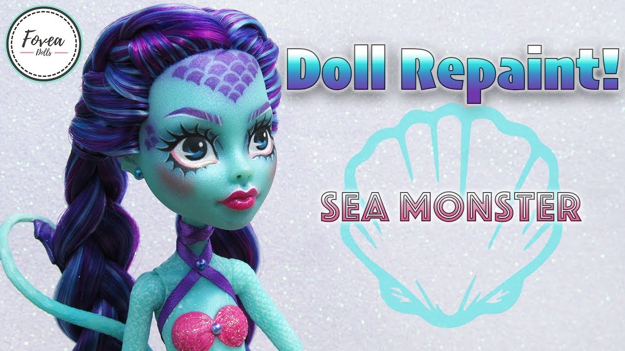 Doll Repaint! OOAK Sea Monster Custom- Lorna McNessie