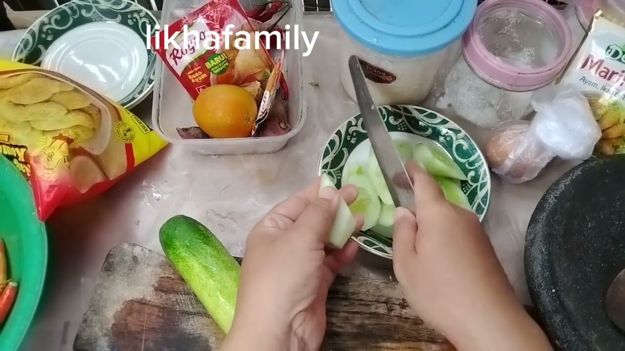 Menu hari ini tumis terong ijo sambal