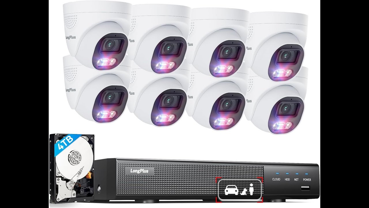 Recenzja: System kamer bezpieczeństwa LongPlus 4K PoE &ndash; 12 MP, detekcja AI, 8 kamer