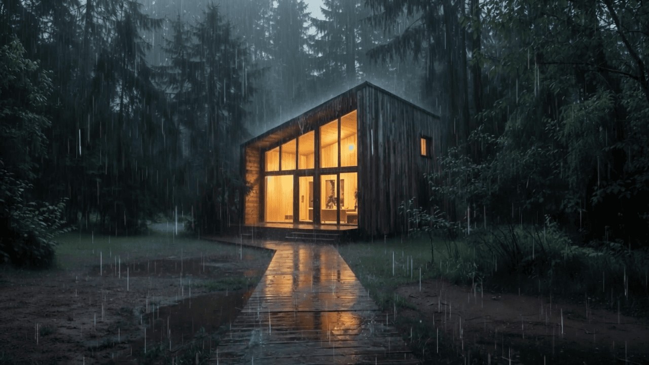 Sleep Fast with Forest Rain Sounds   Calm Night Ambience for Relaxation