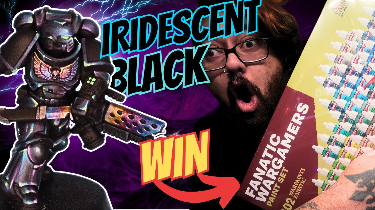 The dark allure of iridescent black Space Marine armor