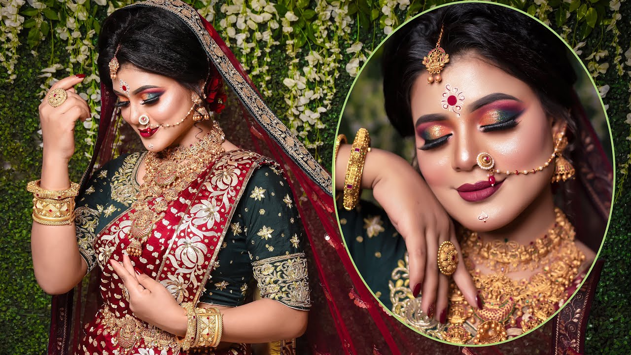 Bengali Bridal Makeup with Products Details