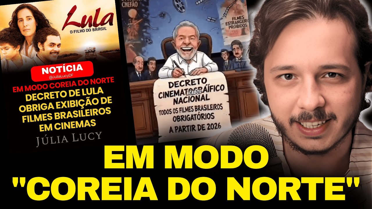 O ESTADO MALVADÃO QUER TE OBRIGAR A VER FILME BRASILEIRO! BUUUUU! DECRETO DA COTA DE TELAS NO BRASIL